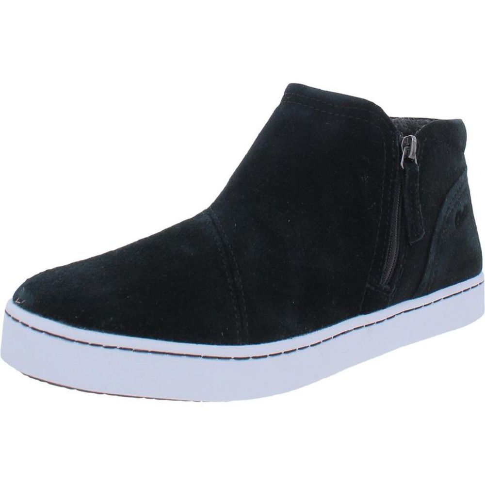 Clarks Womens Black Suede Slip On Casual and Fashion Sneakers Shoes NWT